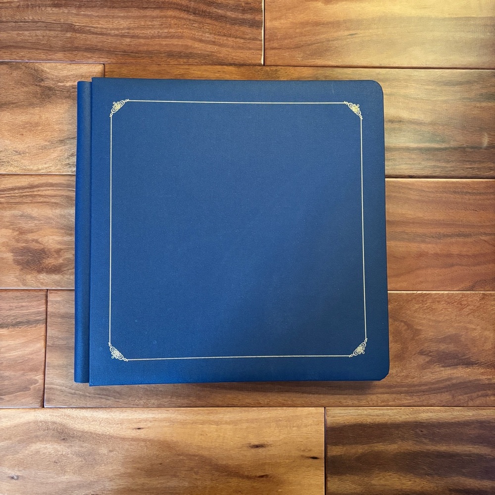 NWOT Creative Memories Navy Scrapbook. 12 x 12.